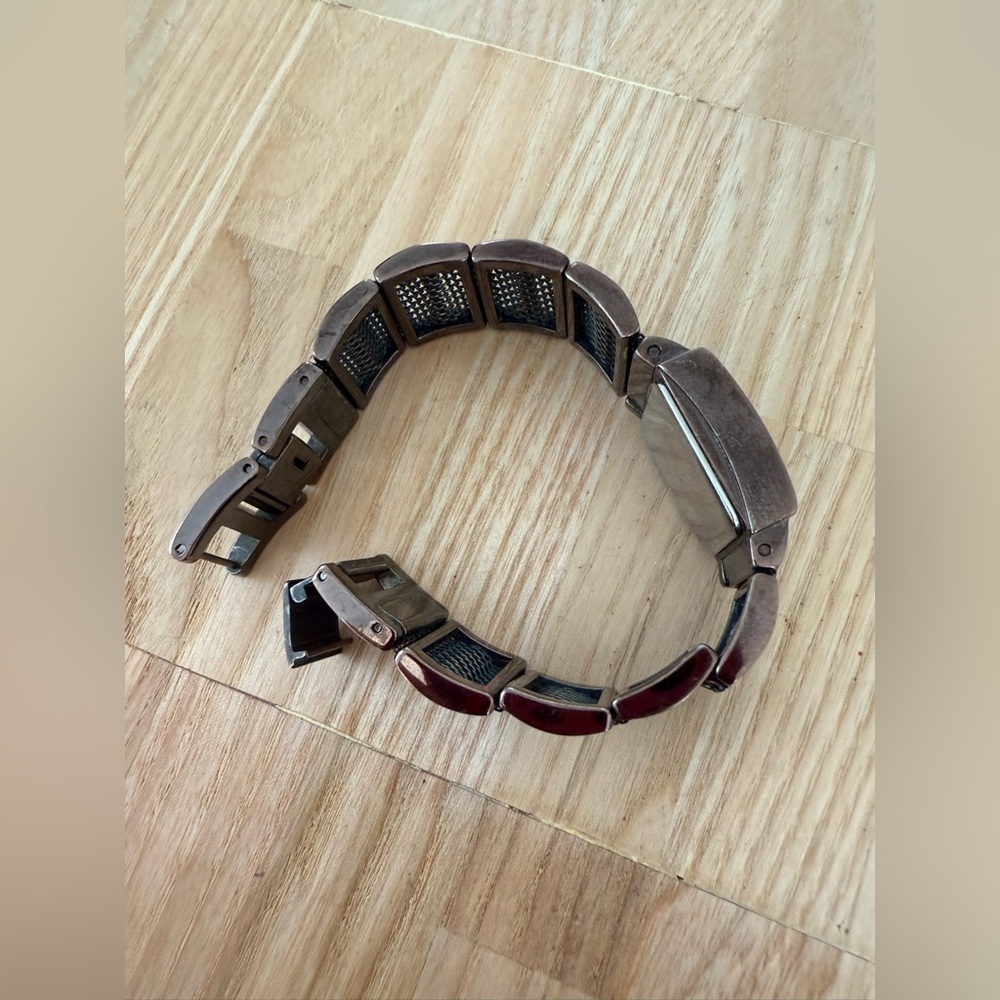 Fossil Ladies Rectangular Metallic Brown Watch Ne… - image 7